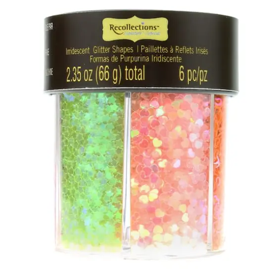 Signature Glitter Caddy, Iridescent Shapes By Recollections&trade; {1}