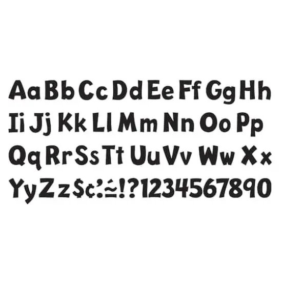 Trend Enterprises&reg; 4" Playful English/Spanish Combination Ready Letters&reg;, 6 Packs Jet Black {4}