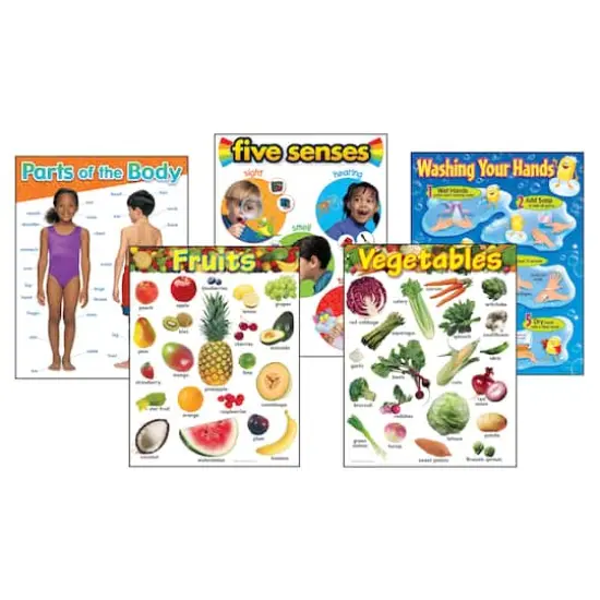 Healthy Living Learning Charts Combo Pack, Set of 5 {4}