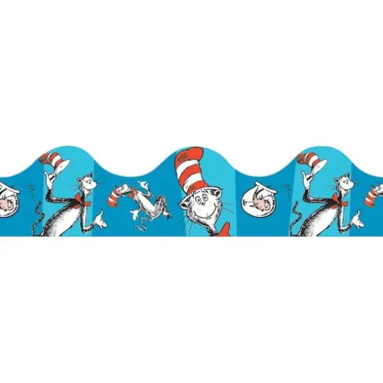 Eureka&reg; Deco Trim&reg; Cat in the Hat&trade; Blue Borders, 222ft. {1}