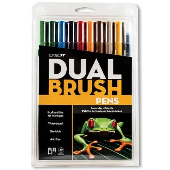 Tombow Dual Brush Pen 10-Pen Set, Secondary {1}