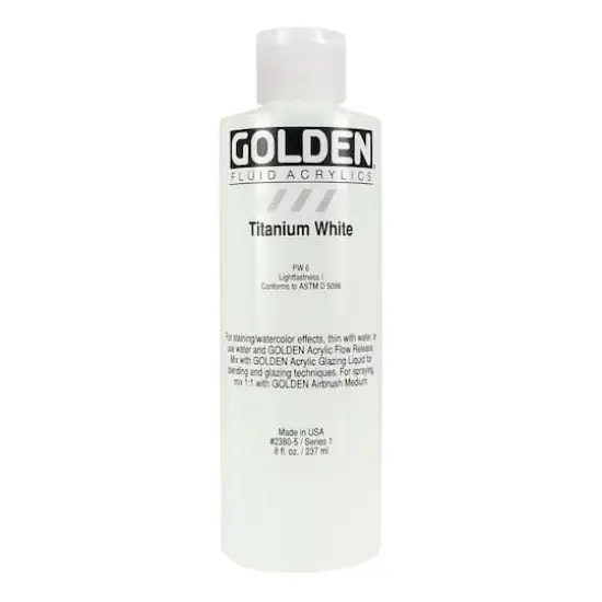 Golden&reg; Fluid Acrylics, 8oz. Titanium White {1}