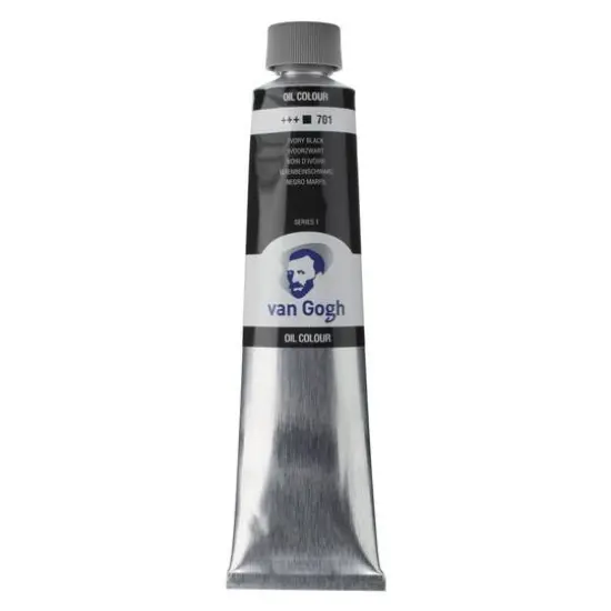 Van Gogh Oil Colour, 200mL Ivory Black {1}