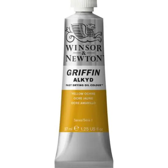 Winsor & Newton™ Griffin Alkyd Fast Drying Oil Colour™, 37mL Yellow Ochre {1}
