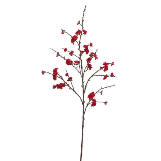 41" Velvet Plum Blossom Stem {1}