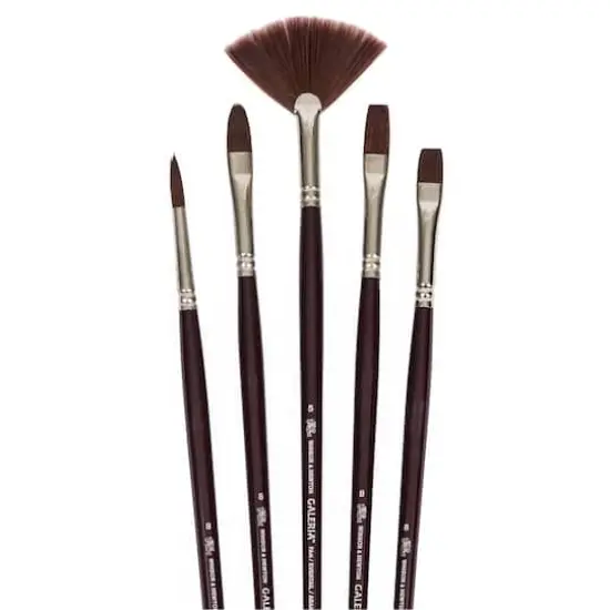 Winsor & Newton&reg; Galeria&reg; Long Handle 5 Piece Brush Set {3}