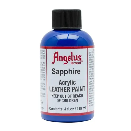 Angelus&reg; Acrylic Leather Paint, 4oz. Sapphire {1}