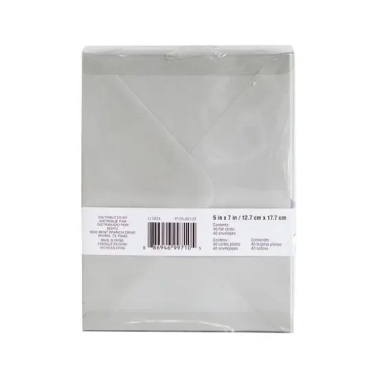 Painted Floral Flat Cards & Envelopes by Recollections&trade;, 5" x 7" {6}