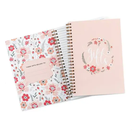Hortense B. Hewitt Co. Gift Record Book, Floral Frame {1}