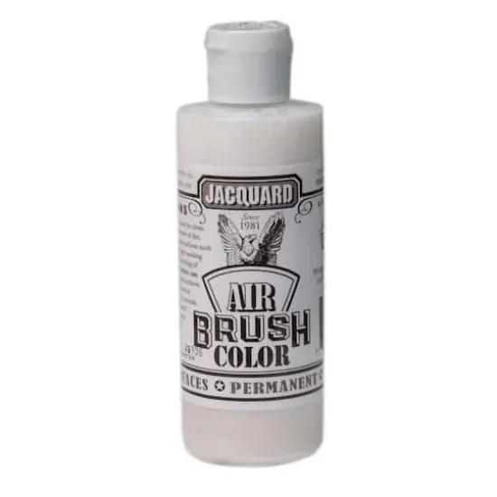 Jacquard Airbrush Color, 4oz. Metallic White {1}