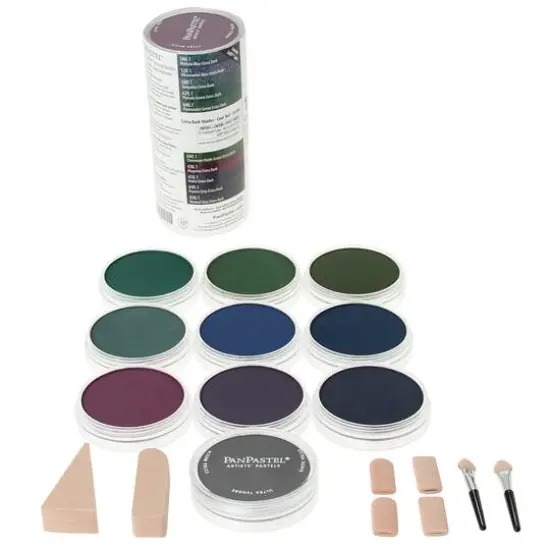 PanPastel&reg; 10 Color Extra Dark Shades Cool Set {1}