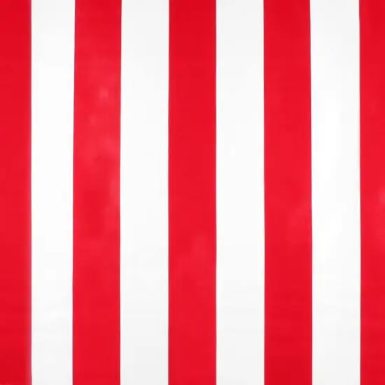 Red Wide Stripes Oilcloth {1}