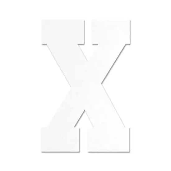 13" White MDF Uppercase Letter by Make Market&reg; X {1}