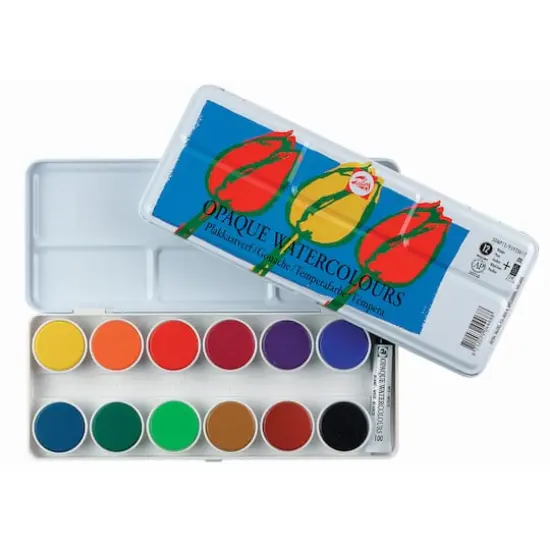 Royal Talens OPAQUE WATERCOLOURS 12-Color Set {1}