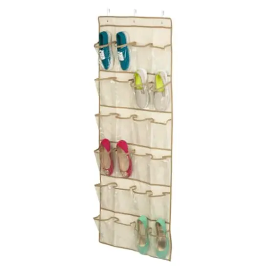 Honey Can Do 24-Pocket Canvas OTD Shoe Organizer {3}