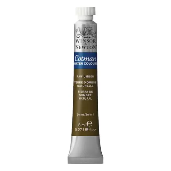 Winsor & Newton&reg; Cotman&reg; Watercolor, 8mL Raw Umber {1}