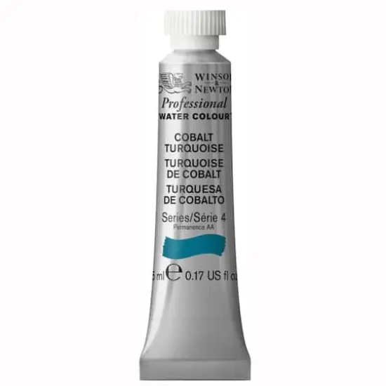 Winsor & Newton&reg; Professional Water Colour&trade; Paint, 5mL Cobalt Turquoise {1}