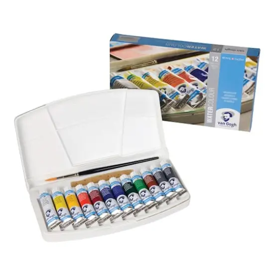 Royal Talens Van Gogh WATERCOLOUR 12 Color Tube Set {4}