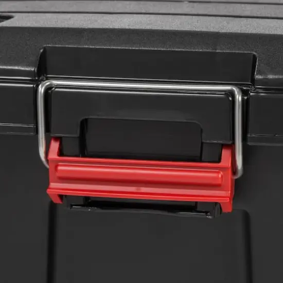 Iris&reg; WeatherPro&trade; Store-It-All 82qt. Tote, 4ct. Black/Red {6}