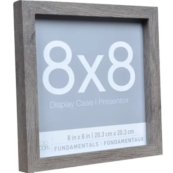 3 Pack Fundamentals 8" x 8" Gray Shadow Boxes by Studio D&eacute;cor&reg; {4}