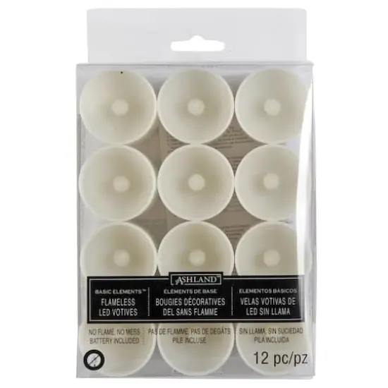 1.75" Ivory Flameless LED Votive Candles, 12ct. by Ashland&reg; {5}