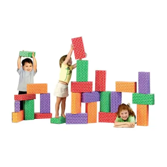 ImagiBRICKS&trade; Giant Rainbow Building Block Set, 24 pcs {4}