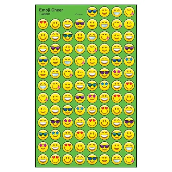 Trend Enterprises&reg; superSpots&reg; 7/16" Emoji Cheer Stickers, 6 Pack Bundle {1}