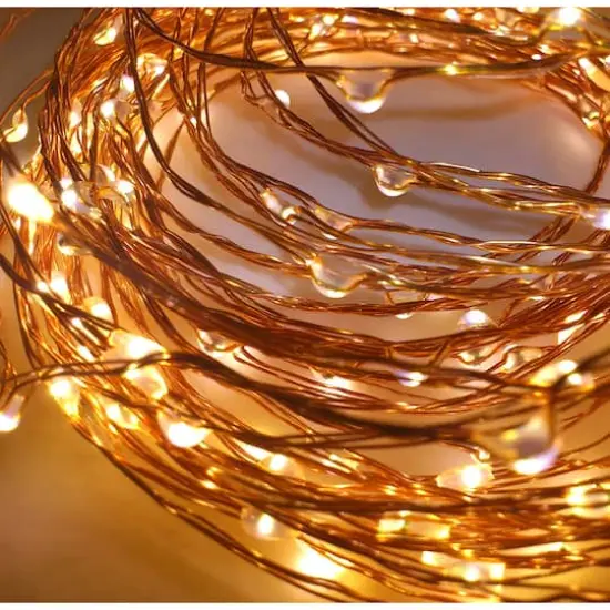 40ct. Warm White Copper Wire LED String Lights by Ashland® {5}