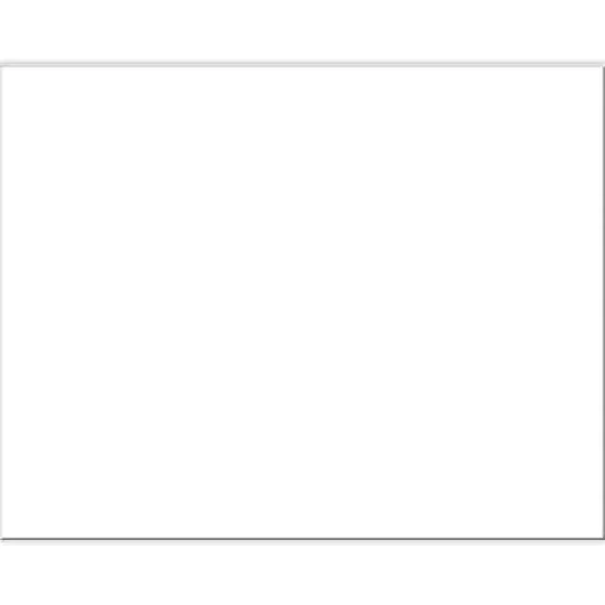 Pacon® White Railroad Poster Board, 22" x 28", Pack of 100 {1}