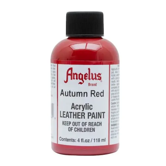 Angelus&reg; Acrylic Leather Paint, 4oz. Autumn Red {1}