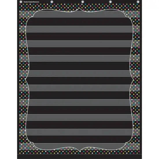 Chalkboard Brights 10 Pocket Chart {1}