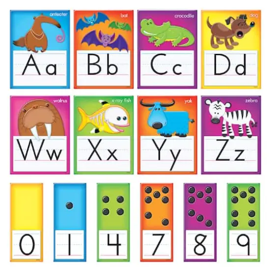 Trend Enterprises Awesome Animals Alphabet Cards Bulletin Board Set {4}
