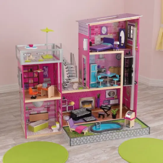 KidKraft Uptown Dollhouse with Furniture {3}