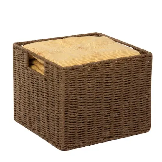 Honey Can Do Brown Parchment Cord Basket {3}