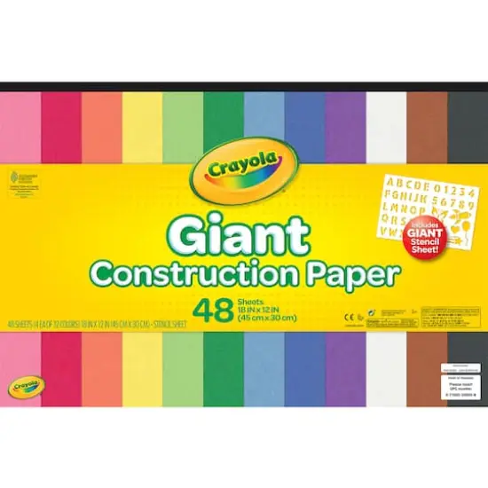 Crayola&reg; Giant Construction Papers with Stencil {1}