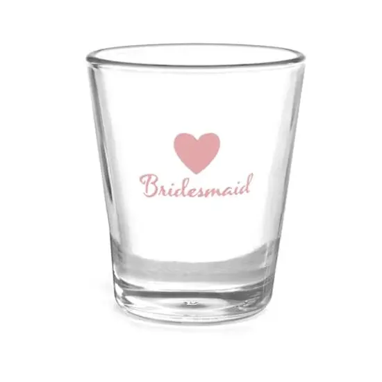 Hortense B. Hewitt Co. Wedding Party Heart Shot Glass, Bridesmaid {1}