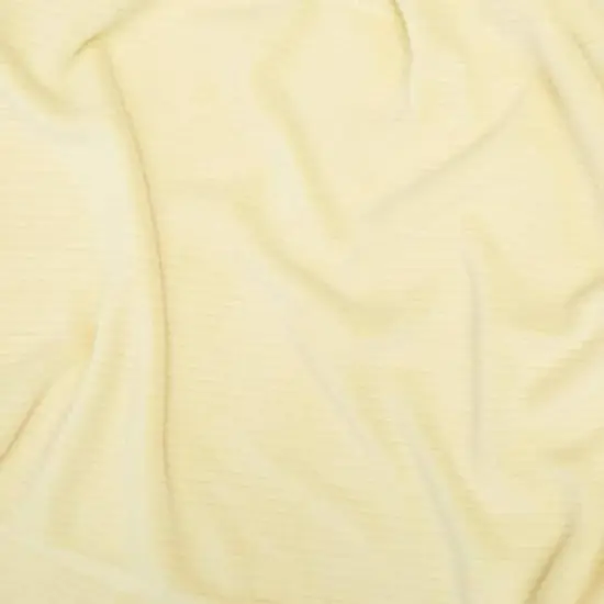 Springs Creative Plush Chenille Light Yellow Fleece Fabric {1}