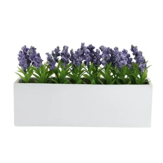 4" Artificial Purple Flowering Lavender Plant Decoration {1}