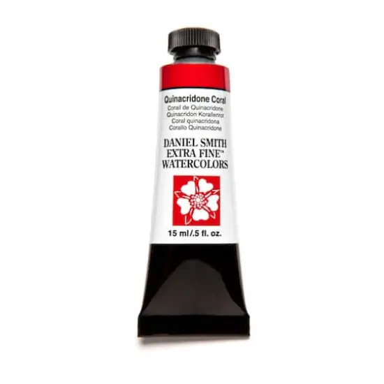 Daniel Smith Extra Fine™ Watercolor Paint, 15mL Quinacridone Coral {1}