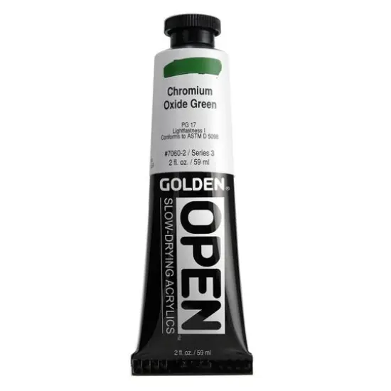 Golden&reg; OPEN&trade; Slow-Drying Acrylics, 2oz. Chromium Oxide Green {1}