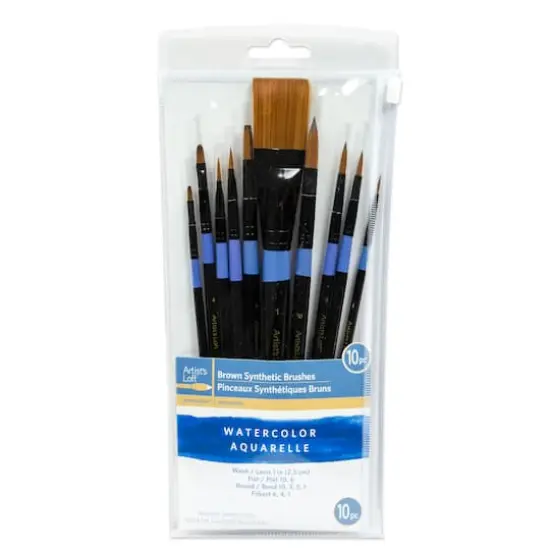 Necessities&trade; Brown Synthetic Watercolor Brushes By Artist's Loft&trade; {4}