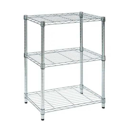 Honey Can Do 3-Tier Chrome Shelving Unit {1}