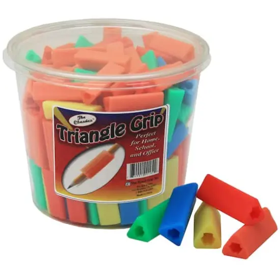 The Pencil Grip&trade; Assorted Triangle Pencil Grips, 200 Pack {1}