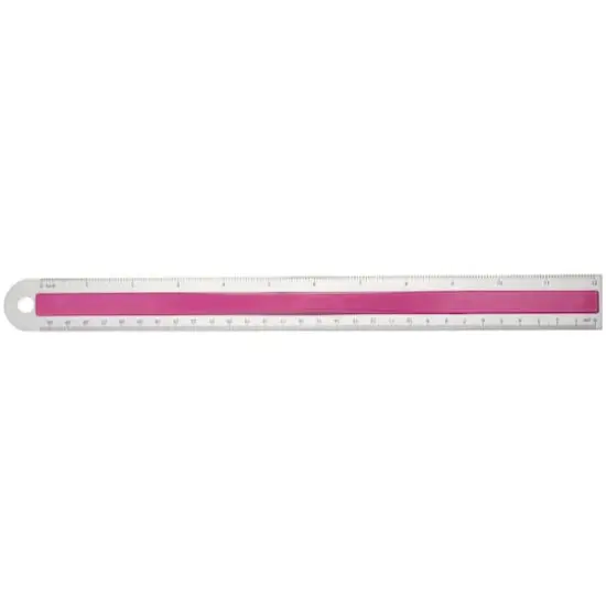 Assorted Westcott&reg; Aluminum Ruler With Finger Grip {5}