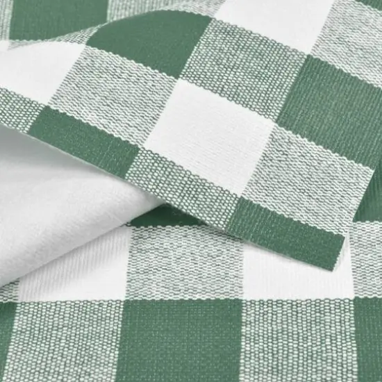 Green Chess Check Flannel Backed Vinyl {1}