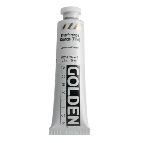 Golden Artist Colors&reg; 2oz. Interference Acrylic Paint Interference Orange (Fine) {1}