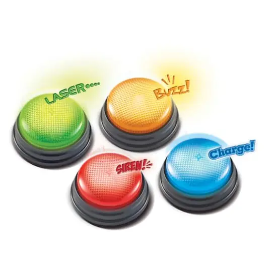 Lights and Sounds Answer Buzzers, Set of 4 {1}