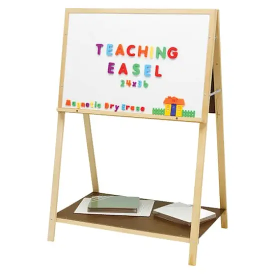 Flipside Magnetic Teaching Easel, 54" x 36" {3}