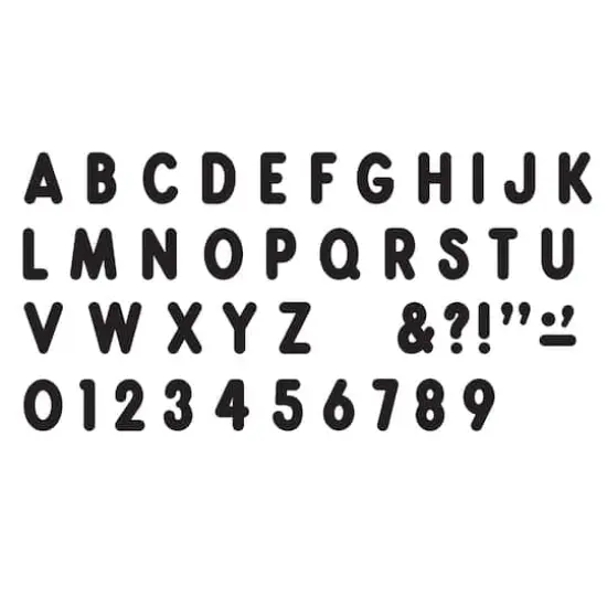 Trend Enterprises Black 7" Billboard Uppercase (EN/SP) Ready Letters&reg; {4}
