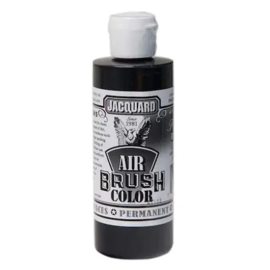 Jacquard Airbrush Color, 4oz. Transparent Black {1}